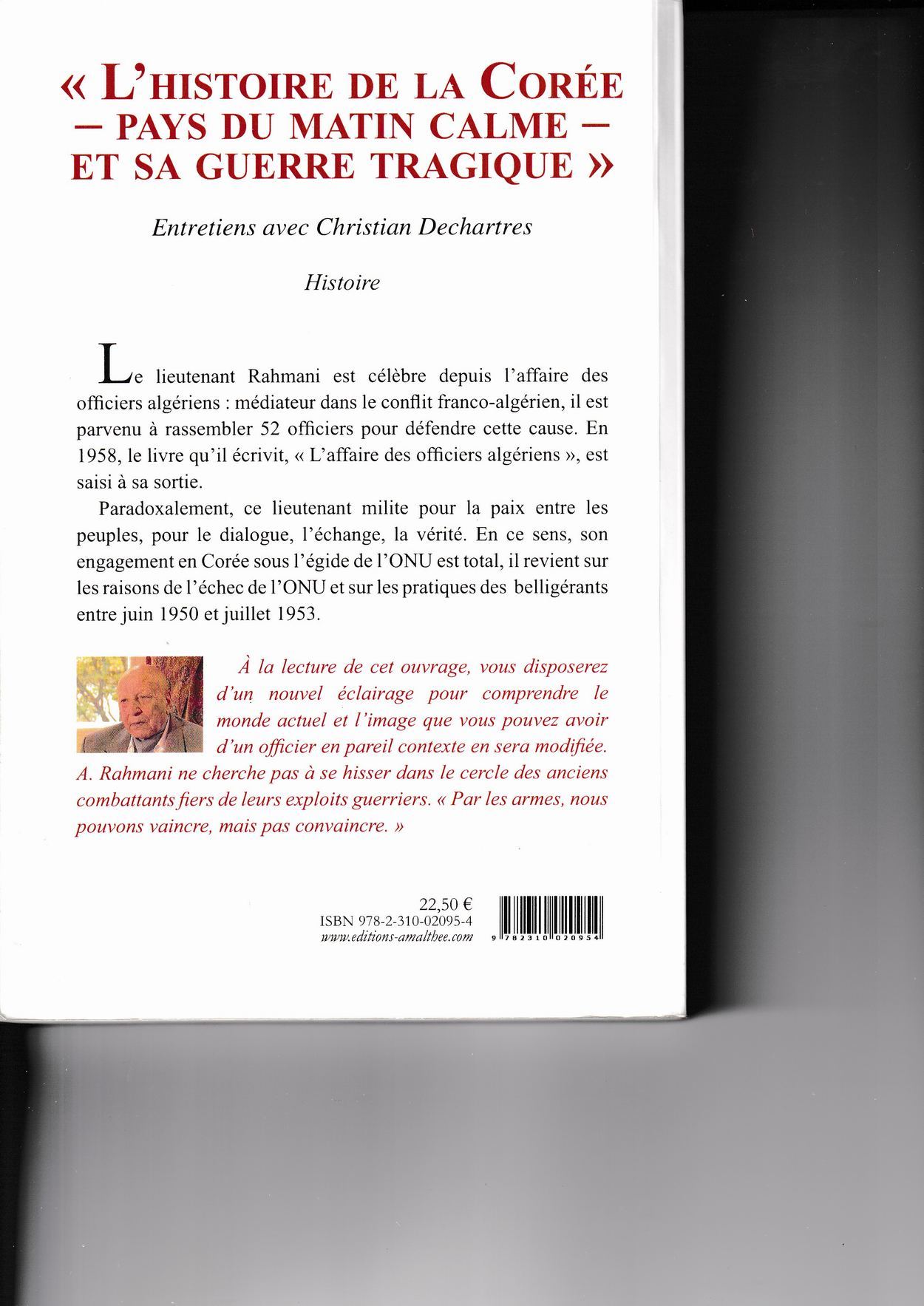 HISTOIRE COREE Verso